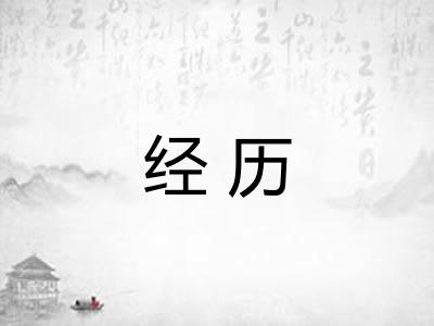 经历 经历