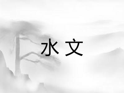 水文 水文