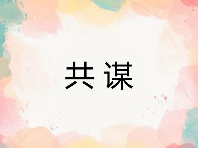 共谋 共谋
