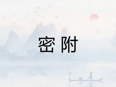 密附 密附