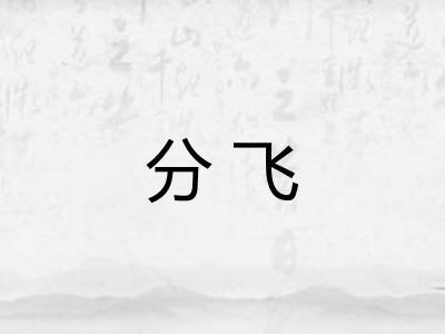 分飞 分飞