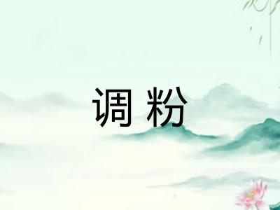 调粉