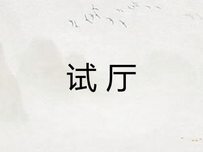 试厅 试厅