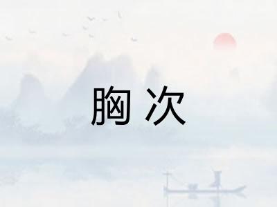胸次 胸次