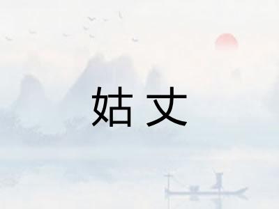 姑丈 姑丈