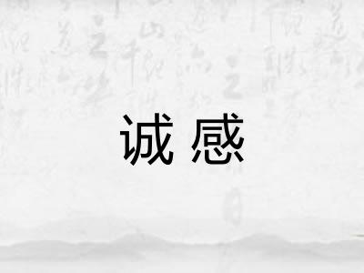 诚感 诚感