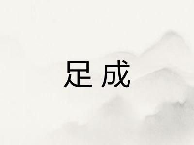 足成