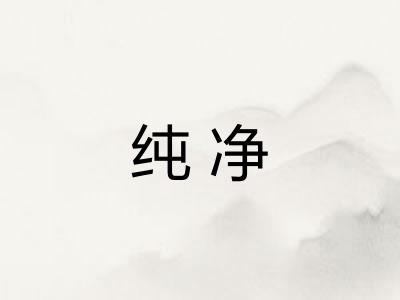 纯净 纯净