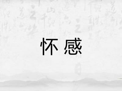 怀感 怀感