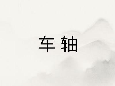 车轴 车轴