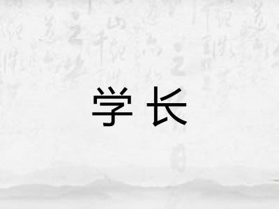 学长 学长