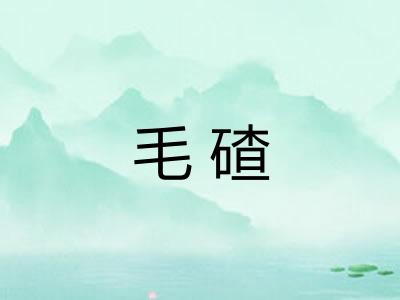 毛碴 毛碴