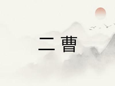 二曹 二曹