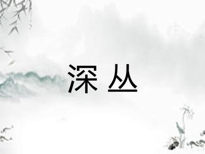 深丛 深丛