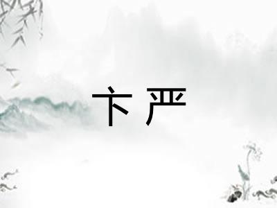 卞严 卞严