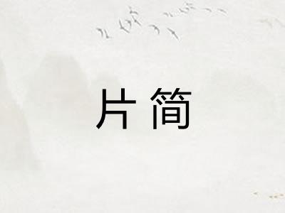 片简