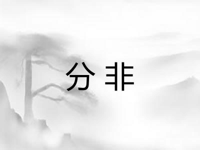 分非 分非