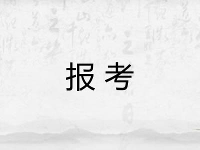 报考 报考