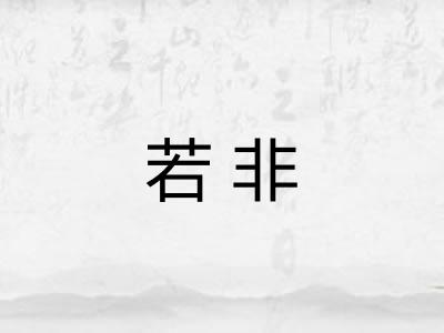 若非 若非