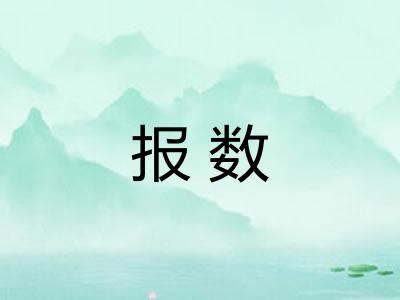 报数 报数