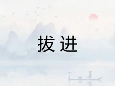 拔进 拔进