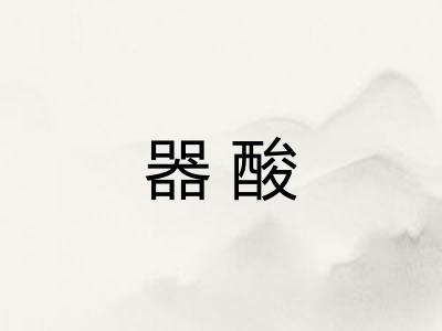 器酸 器酸