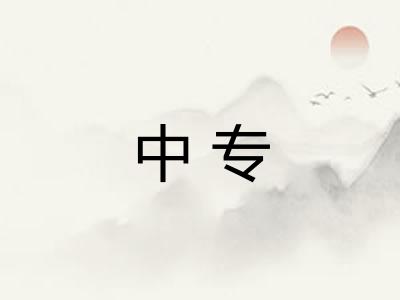 中专 中专