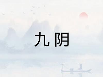 九阴 九阴
