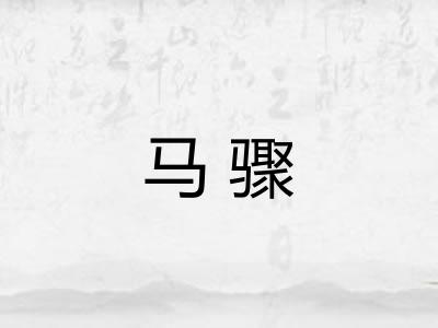 马骤 马骤