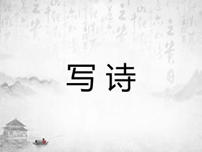 写诗 写诗