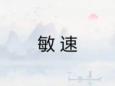 敏速 敏速