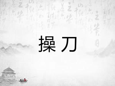 操刀