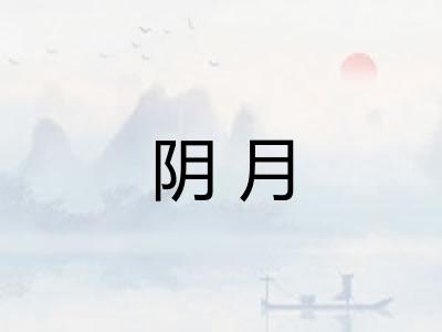 阴月 阴月