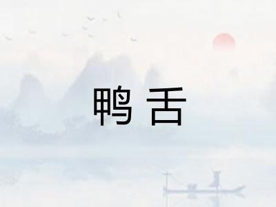 鸭舌