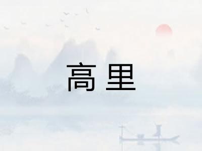 高里