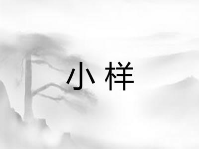 小样 小样