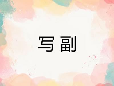 写副 写副