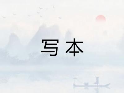 写本 写本
