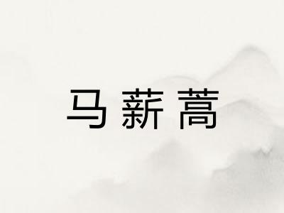 马薪蒿 马薪蒿