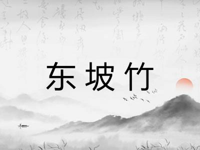 东坡竹 东坡竹