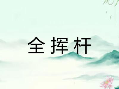 全挥杆 全挥杆