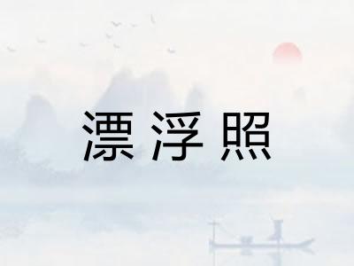 漂浮照
