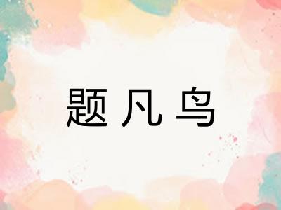 题凡鸟