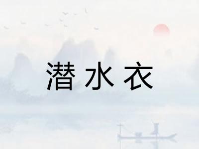潜水衣 潜水衣