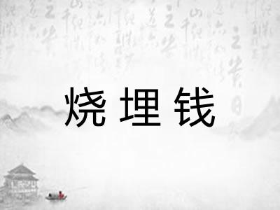 烧埋钱 烧埋钱