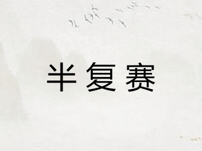 半复赛 半复赛
