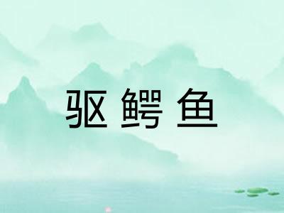 驱鳄鱼 驱鳄鱼