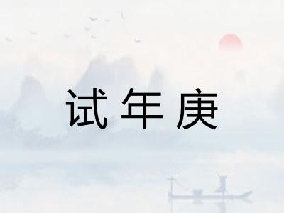 试年庚