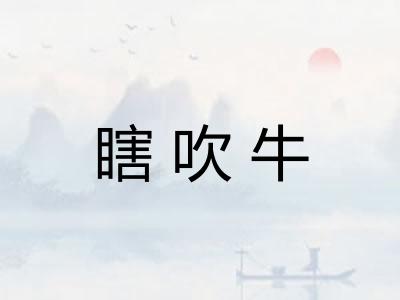 瞎吹牛 瞎吹牛