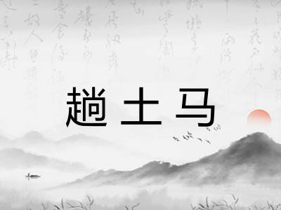 趟土马 趟土马